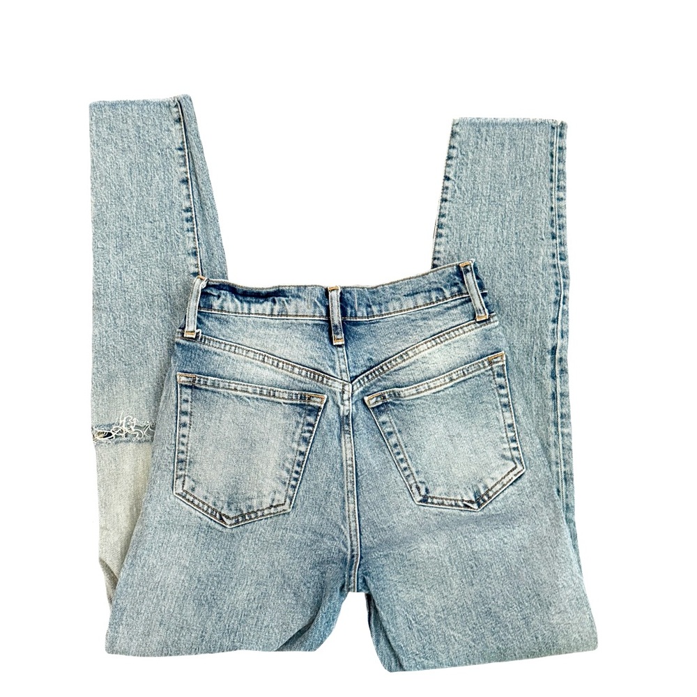 WE THE FREE BLUE HIGH-RISE SKINNY DENIM JEANS // SIZE 26🩵